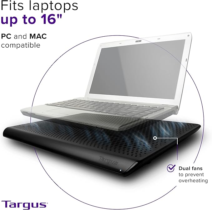 Targus Chill Mat for up to 16-Inch Laptop Black (PA248U5)