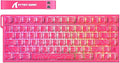ATTACK SHARK R82HE Rapid Trigger Wired Mechanical Gaming Keyboard TKL NKRO RGB with 8K Polling0.005mm Accuracy256K Scan Rate5 Layer Sound DampedHall Effect Magnetic Switch for PC Mac(Rose Contour)