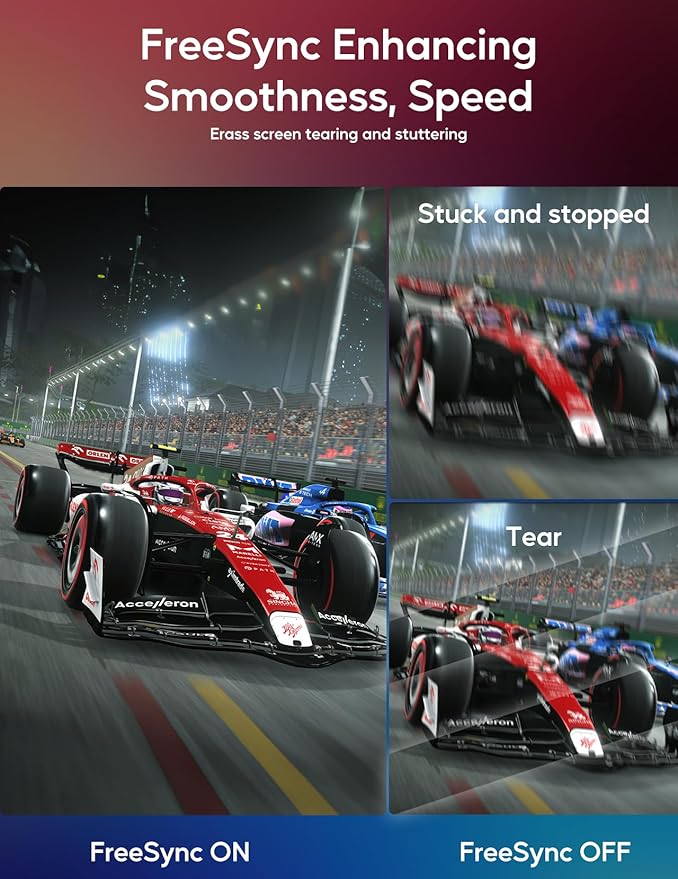 16'' 2.5K 144Hz Portable Gaming Monitor for Laptop 2560P×1440P IPS Screen with HDR 1000:1 FreeSync Ultra Slim &amp Eye CareTravel Monitor External Screen for Laptop PC PS5 Mac Xbox