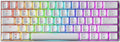 Mechanical Gaming Keyboard - 61 Keys Multi Color RGB Illuminated LED Backlit Wired Programmable for PC/Mac Gamer (Gateron Mechanical Black White)