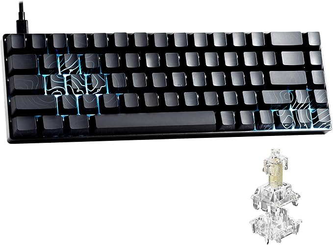 XVX HE68 Max Rapid Trigger Keyboard 60% PercentHall Effect Keyboard with Gateron Magnetic Jade Max SwitchCNC Aluminum Frame Custom Mechanical Key Board for PC/Laptop/Xbox/PS4/PS5 Black Phantom