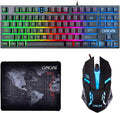 CHONCHOW 87 Keys TKL Gaming Keyboard and Mouse Combo Wired LED Rainbow Backlit Keyboard 800-3200 DPI RGB Mouse Gaming for PS4 Xbox PC Laptop Mac
