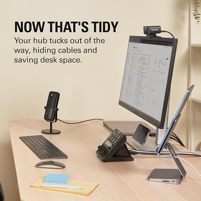 Elgato USB Hub – For Stream Deck + 2 USB-C Ports/2 USB-A Ports Power Delivery SD/microSD Card Reader – USB-C Mac/PC Stream Deck &amp Power Supply Not Included