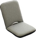 Adjustable Folding Floor ChairPortable Padded Seating with Back SupportFloor Gaming Chair Sofa Chair for MeditationReadingWatching TV or GamingSpace Saving (Grey)