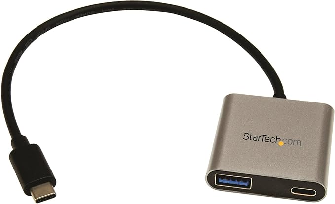 StarTech.com USB to USB C Adapter - with Power Delivery (USB PD) - Compact - USB C Converter - USB-A to USB-C Adapter - USB C Port Adapter (HB30C1A1CPD) Aluminum with Laptop Charging