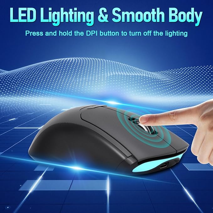 Gugxiom 2-in-1 Fingerprint Sensor &amp Wireless Mouse Fingerprint Sensor for Windows 7 8 10 11 Hello – Supports up to 20 IDs 2.4 GHz with USB Unifying Receiver Bluetooth 5.0 Mouse (Gray)