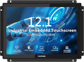 12.1 Inch Industrial Embedded Touchscreen Monitor - IPSIP65 Open FrameVESA Mount10-Point Capacitive Touch DisplayHDMI/VGA/DVI/USB Portsfor Automation &amp HMI1024×768 Resolution