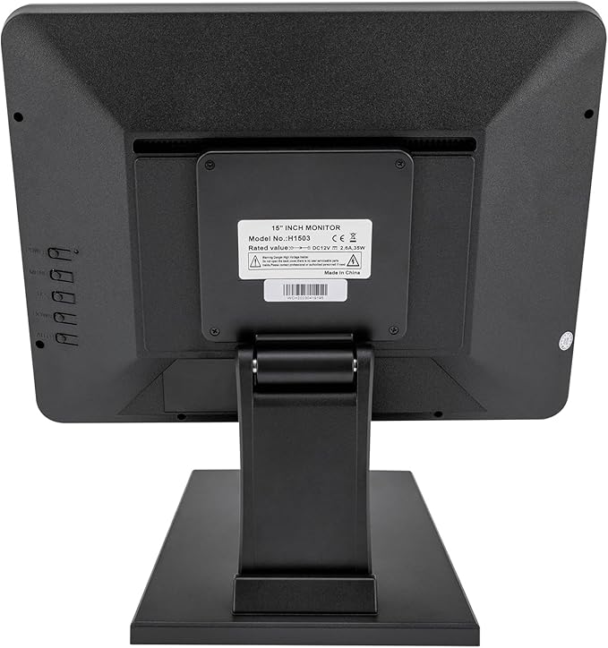 Touchscreen POS Cash Register Till System15'' POS-Touch-Screen-Monitor with Ten-Point Touch ModeAll-in-One Smart Touchscreen Monitors with 1 USB Port/Power Port/VGA Port/Headphone Port/HDMI Port