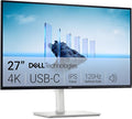 Dell 27 Plus 4K USB-C Monitor - S2725QC - 27-inch 4K (3840 x 2160) 120Hz 16:9 Display AMD FreeSync Premium sRGB 99% Integrated Speakers 1500:1 Contrast Ratio Comfortview - Ash White