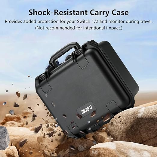 G-STORY 14‘’ Portable Monitor Case for Switch 24K&amp60Hz or 1080P&amp120Hz Portable Gaming Monitor IPS Screen HDMI Shock-Resistant Travel carrying Bag Game ModeTravel Monitor fo Switch2(no Includ