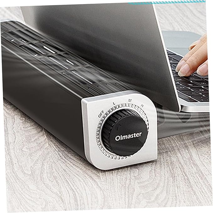 USB Laptop Cooler with Adjustable Fan Speed Portable Cooling Radiator Stand for Laptops Tablets and Phones Efficient Heat Dissipation for Use Black