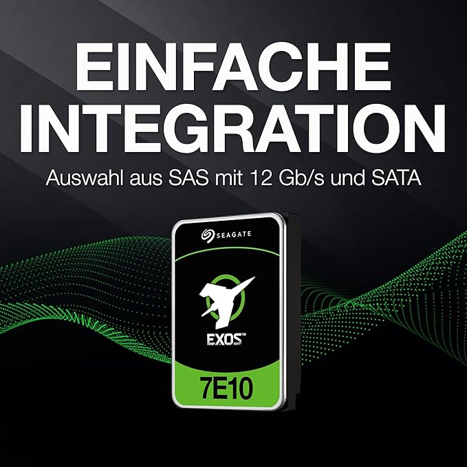 Seagate EXOS 7E10 HDD 512N SAS 6TB