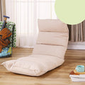NaKeah 6-Position Indoor Adjustable Floor Chair Padded Gaming Sofa Chair with Backrest Perfect for Living Room BedroomE