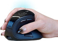 Ergodriven Om Vertical Ergonomic Mouse | Wireless: Bluetooth &amp 2.4G | Rechargeable Optical 4 DPI Levels 5 Custom Buttons | for PC Mac Laptop Computer | Silent Click | Copy/Paste Function
