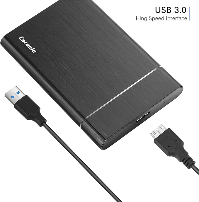 1TB Portable External Hard Drive USB3.0 Mobile HDD Storage for PC Mac Desktop Laptop Mac Chromebook Xbox One Xbox 360 PS4 (Black)