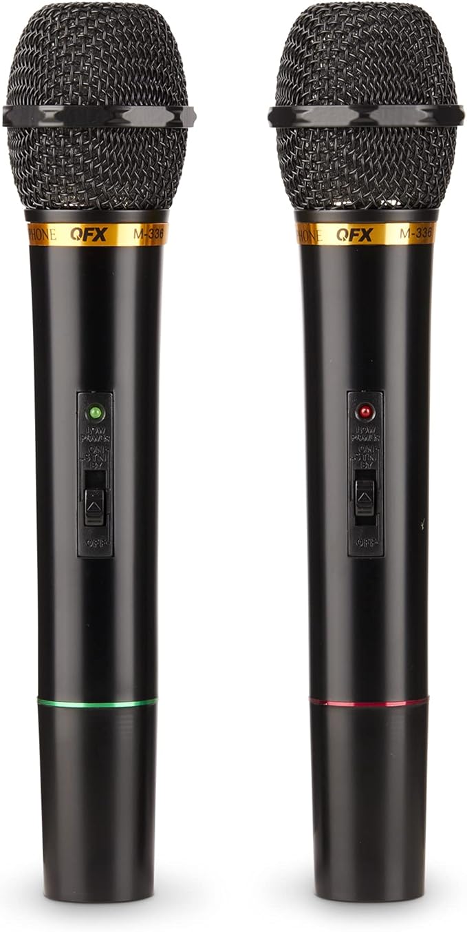 QFX M-336 Wireless Dynamic Professional Microphone - Twin Pack
