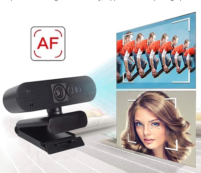 Webcam USB Camera Plug and Play Pc Webcam Suitable for Online Conference Zoom/Team/Facetime