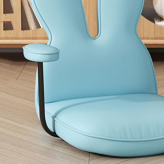 BTZHY Floor Chair Portable Floor Chair Japanese Style Legless Tatami Chair with Back Support and Armrest Home Bay Window Lazy Backrest Chair Meditation Floor Seating(Blue)