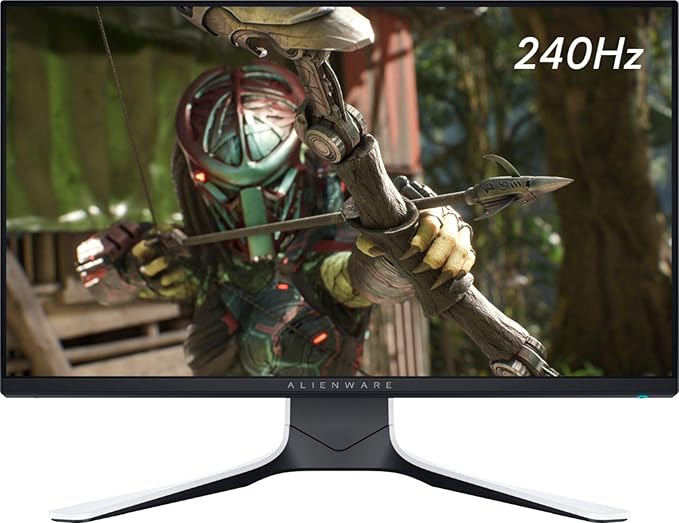 Alienware 24.5 IPS LED FHD FreeSync &amp G-SYNC Compatible Monitor (DisplayPort HDMI USB) - AW2521HFL - Lunar Light
