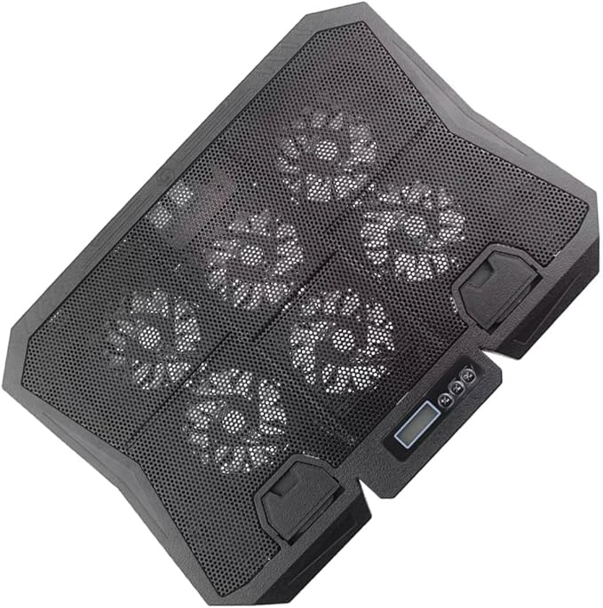 Laptop Cooling Stand with Fan 15.6-inch Quiet Cooling Pad Adjustable Speed Blue LED and Laptop Heat Dissipation for Office and Home Use