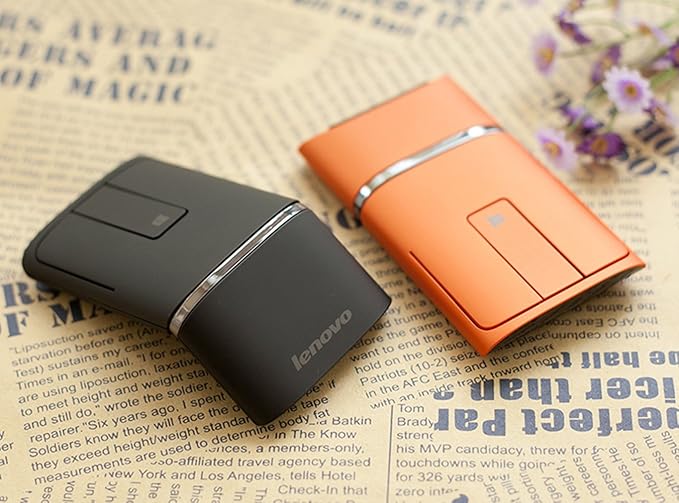 Lenovo N700 Dual Touch Slim 2.4G Wireless Mouse Bluetooth 4.0(Orange)