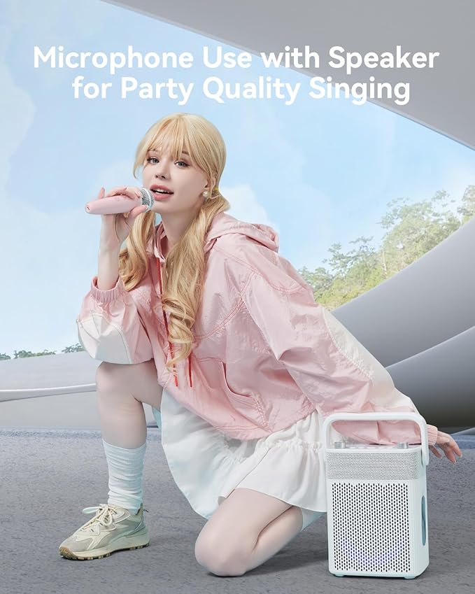 Singing Microphone with Earphone &amp Stand Ideal for Vocal Recording Podcasting Live Streaming Gaming Compatible with Smule &amp Starmaker &amp Stingray USB-C Dongle &amp Lightning Adapter