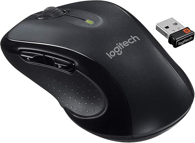 Logitech M510 Mouse Wireless Black 910-001825 (Black) (Renewed)
