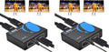 OREI 4K 1 in 2 Out HDMI Splitter Duplicate/Mirror Only UltraHD 4K @ 30 Hz 1x2 Will NOT Bypass HDCP HDMI Supports 3D Full HD 1080P for Xbox PS4 PS3 Fire Stick Blu Ray Apple TV HDTV - Adapter Included