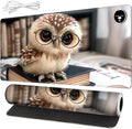 Warm Desk PadHeated Desk Pad Mouse Mat Gamingwith 3 Heating Levels &amp 3 Hours Auto Shut-OffLeather 31.5 x 13 Foot Warmer Keyboard Office MatCute Owl Book