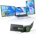 15.6’’ Triple Laptop Screen Extender Monitor Portable DIY 1080P FHD Portable Dual Monitor with USB C HDMI Plug-Play 360° Rotation Detachable Tri-Screen for Mac/Wins/Android/Dex