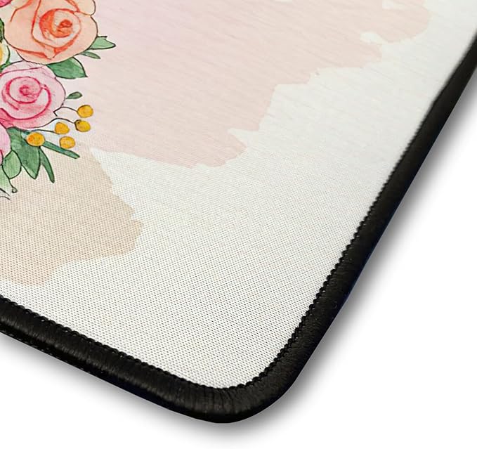 Happy Mother's Day Doberman Pinscher Love Dog Mom Heart Flower Desk Mat Full Keyboard Mouse Pad Doberman Dog Lover Gifts Large Mousepad 12004