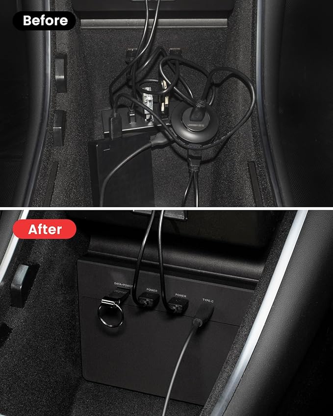 TAPTES USB Hub 5 in 1 Ports for Tesla Model 3 Before June 2020(Not Fit for Model Y)Dashcam &amp Sentry Mode Viewer USB Hub dongle USB (Not Fit for Tesla Model 3 Produced After June 2020)