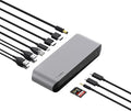 Belkin Thunderbolt 3 Dock Pro w/ Thunderbolt 3 Cable - USB-C Hub - USB-C Docking Station for MacOS &amp Windows Dual 4K @60Hz 40Gbps Transfer Speed 85W Upstream Charging w/ Ethernet SD &amp Aud