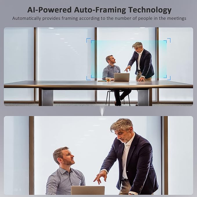 NexiGo N3000 4K Portable Video Conference Camera Zoom Certified AI Webcam with Speaker and Microphone Auto-Framing 4-Mic Array 48kHz Video Audio System for Zoom/Teams/Webex (Renewed)