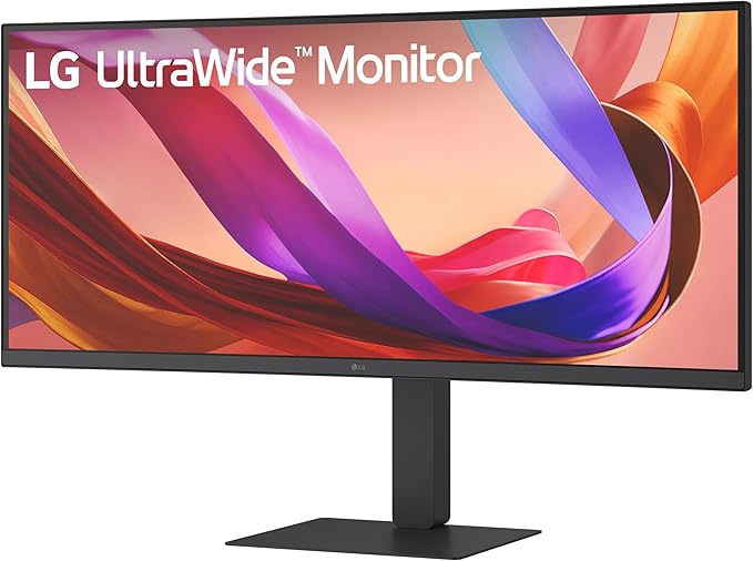 LG 34U650A-B 34-inch UltraWide WQHD (3440 x 1440) IPS Curved Wide Computer Monitor 100Hz HDR10 Built-in Speaker HDMI DisplayPort USB Type-C PD 96W Tilt/Height/Swivel Adjustable Stand Black
