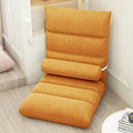 NaKeah Folding Floor Chair Lazy Sofa Lounger Recliner with 5-Position Adjustable Backrest Home Office Lounge Chair for Reading Games MeditationA