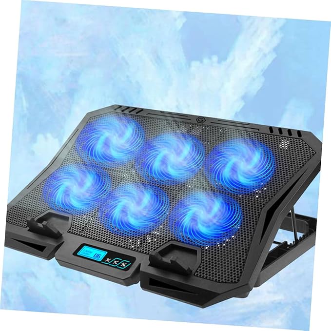 BESPORTBLE Laptop Cooling Pad for 15.6 Inch Gaming Laptop - Quiet Cooler Fan Stand with Adjustable Speed &amp USB Power - Portable Computer Cooling Pad Riser for Desk &amp Home Office
