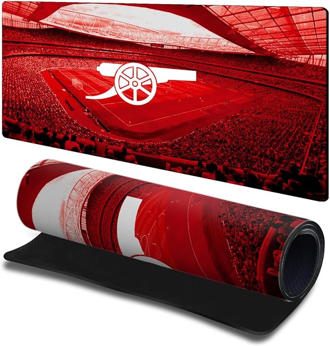 Head Case Designs Officially Licensed Arsenal FC Stadium Crest Logo &amp Patterns 23.62 x 11.81 x 0.12 inches (600 x 300 mm) - L Gaming Office Desk PC Keyboard Mouse Mat Pad