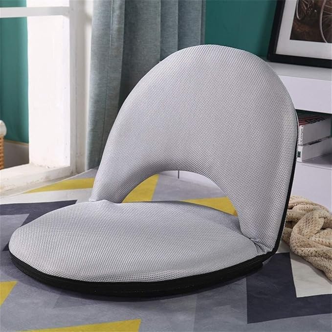 Adjustable Floor Chair Padded Gaming Chair with Back Support Foldable Meditation Chair Tatami Couch-beds for Indoor Floor Leisure Reading Watching Gaming(#3)