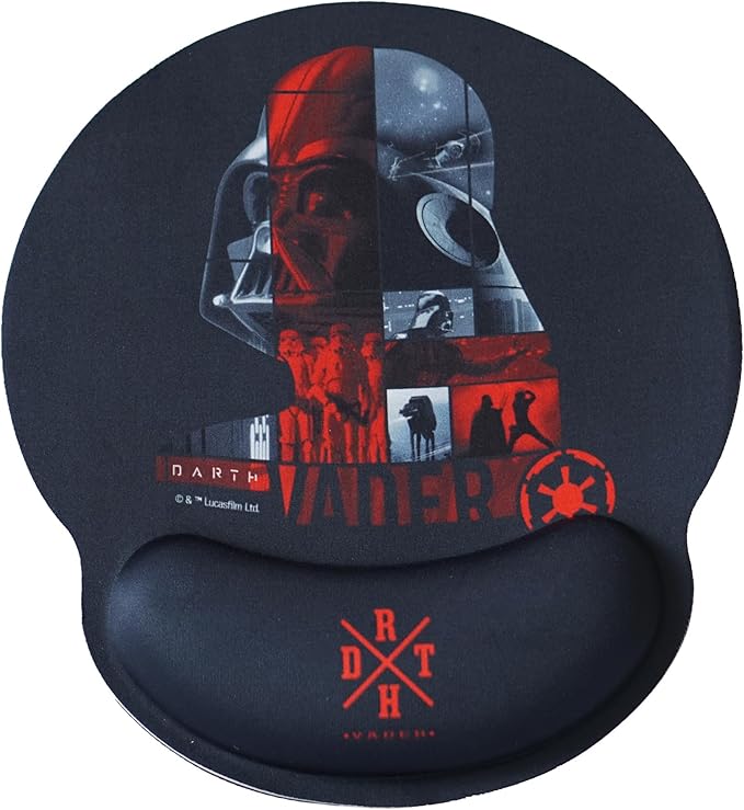 Disney Star Wars Darth Vader Ergonomic Gel Mouse Pad XXL Non-Slip Official Star Wars Merchandise