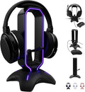 Tilted Nation Gaming Headset Stand | RGB Headphone Stand for Desk with Mouse Bungee and USB Hub (Cool and Clean Setup) Gaming Headset Holder - Perfect Gamer Gift Accessory
