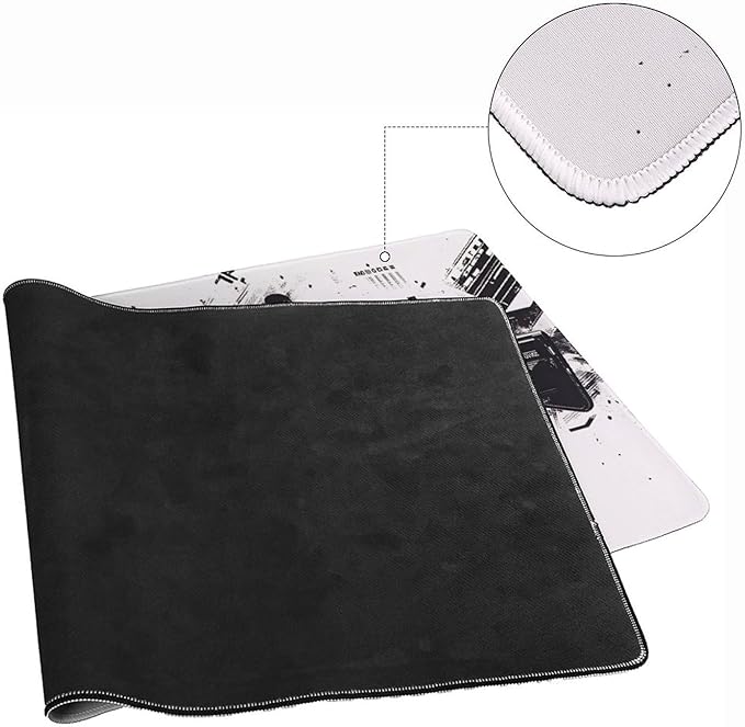 Firearms Handgun Mouse Pad Large Desk Mat Extended Keyboard Mouse Pad with Non-Slip Base and Stitched Edge Mouse Mat Desk Pad 36x16 Mouse Pads for Desk Home Office Gaming