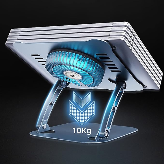 T628 Gaming Laptop Cooler Stand for W Large Air Fan Cooling Bracket Notebook Cooler Stand 360° Adjustable Tablets Pad Notebook Radiator