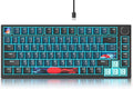 Fogruaden Wired 75% Percent Mechanical Keyboard RGB Backlit 75 Percent Gaming Keyboard Gasket Mount TKL Mechanical Keyboard Hot Swappable Red Switch NKRO Compact Keyboard with Volume Knob