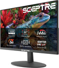 Sceptre New 22-Inch Gaming Monitor FHD 1080p Up to 144Hz HDMI DisplayPort Built-in Speakers Machine Black (E225W-FW144 Series 2026)