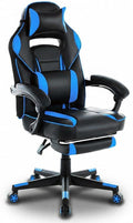 DJY-2470 Ergonomic Gaming Chair Racing Style Computer Chair with Adjustable Lumbar Support &amp Reclining PU Leather Video Game Chair for Adults Black &amp Blue