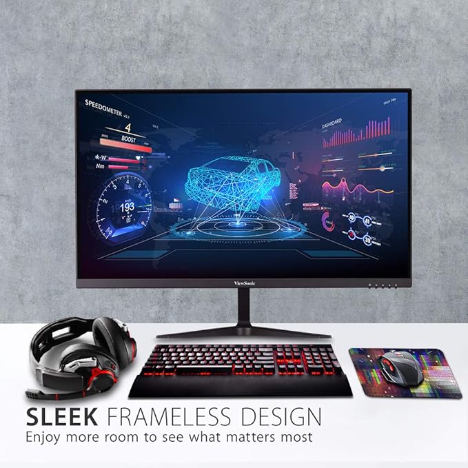 ViewSonic VX2718-P-MHD 27 Inch 1080p 1ms 180Hz Gaming Monitor with FreeSync Eye Care HDMI and DisplayPort