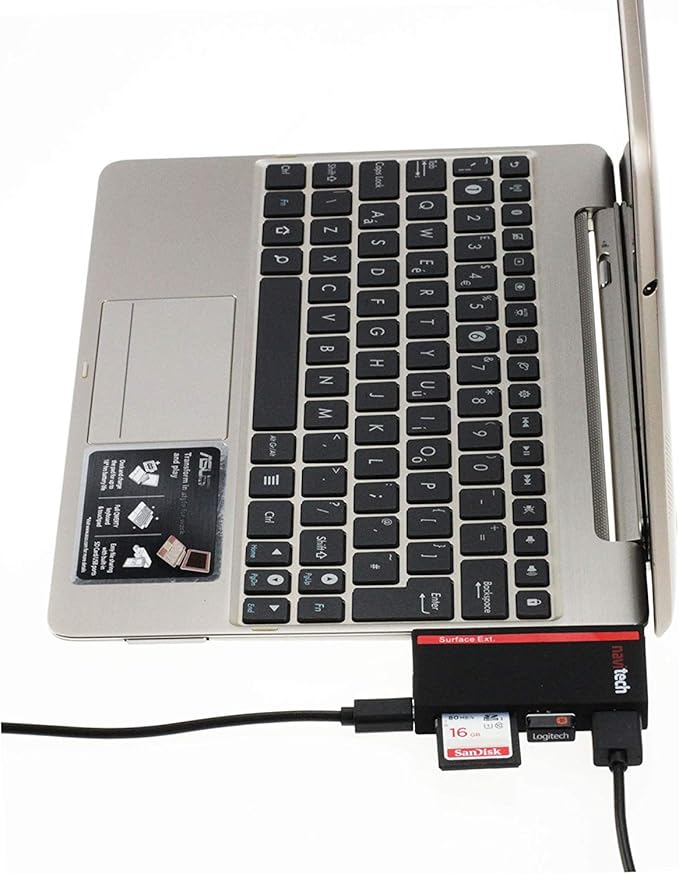 Navitech 2 in 1 Laptop/Tablet USB 3.0/2.0 HUB Adapter/Micro USB Input with SD/Micro SD Card Reader Compatible with HP ZBook Studio G5 15.6 4K | HP ZBook Studio G5 15.6 FHD Mobile Workstation