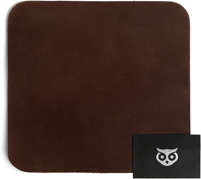 Hide &amp Drink Genuine Leather Mouse Pad Anti Slip Leather Mousepad for Gaming for Apple Magic Mouse &amp PC Ergonomic Non Slip Base Brown &amp Black Large Mat Pads for Desk Computer Mousepad