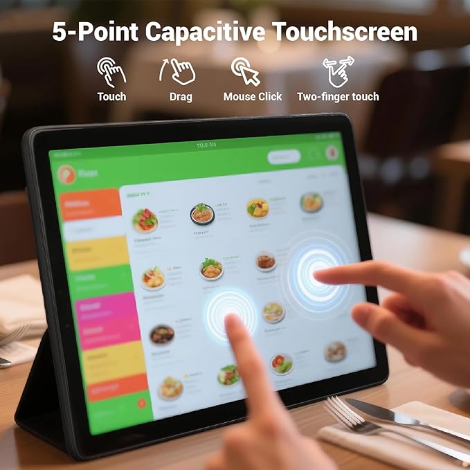 10.1 Inch IPS LCD Touch Screen Display Panel 1280×800 Capacitive USB Portable Second Screen HD Monitor for Windows 10 11 Pro iOS Mini Pc etc (10.1 Inch)